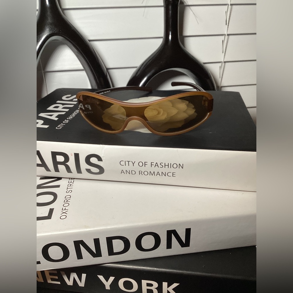 Authentic Prada Logo Wrap Around Sunglasses